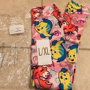 NWT Lularoe little mermaid kids leggings